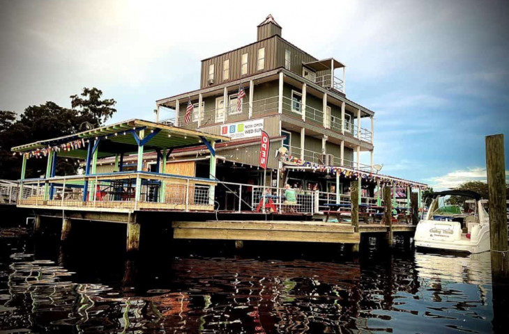 The Blind Tiger Madisonville LA Waterside Restaurant & Bar for Sale – Freestanding, Boat Slips, Big Dock, Cabanas – Keep or Convert