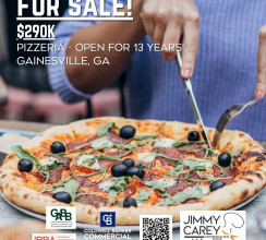 Pizzeria for sale in Gainesville Georgia sold by Jimmy Carey Commercial Real Estate Restaurant Broker