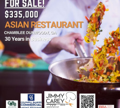 asian restaurant for sale flyer in Dunwoody Ga by the Jimmy Carey Commercial Real Estate Team the best restaurant broker in Atlanta and Georgia